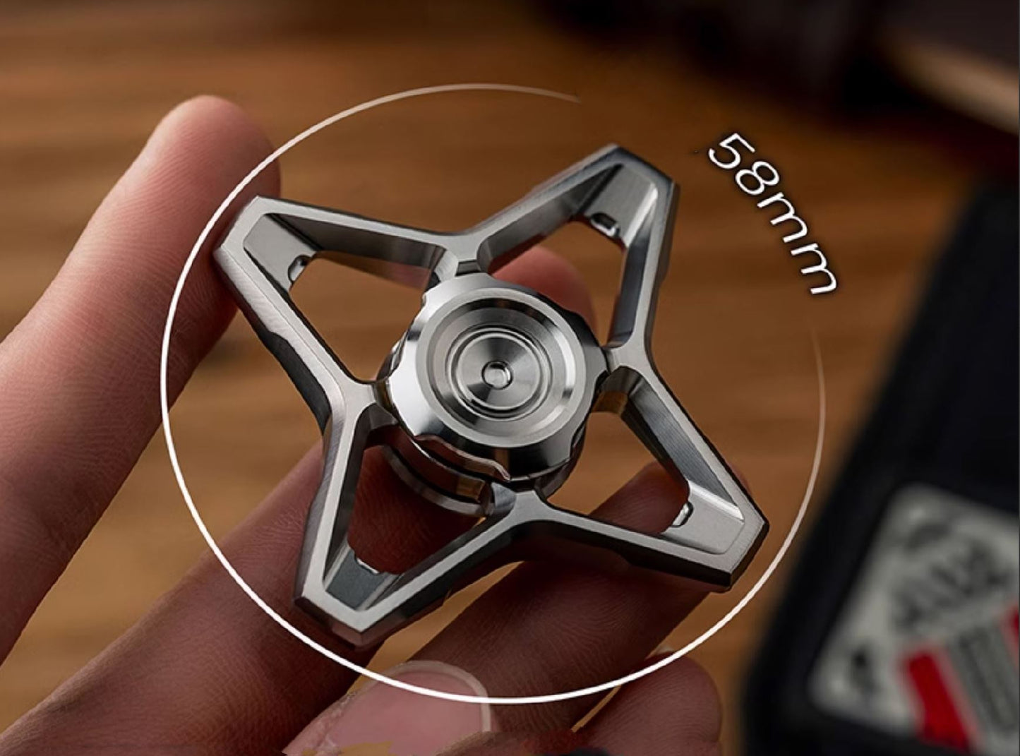 WANWU "Skyline" Hand Gyro Fidget Spinner | WANWU "Skyline" Mini EDC Hand Spinner | Mini "Skyline" Strike PPB Steel Hand Fidget for Gift &amp; Collection