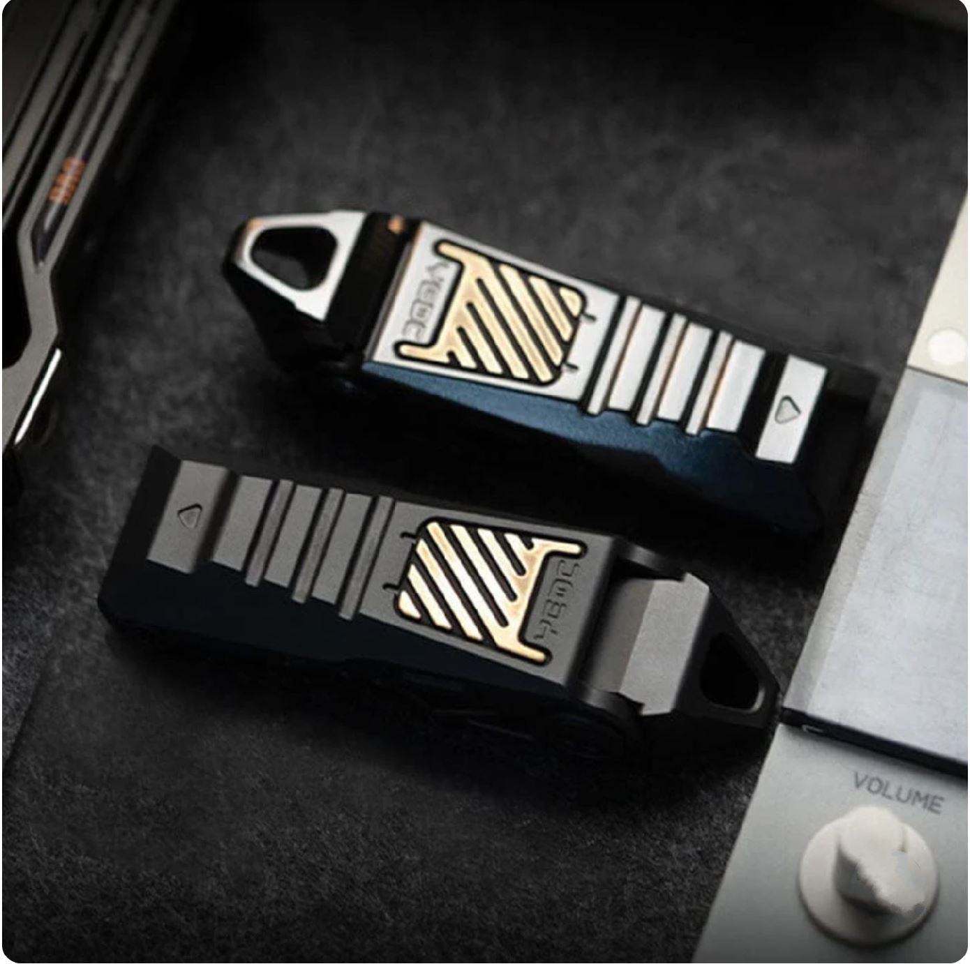 YEDC Razor 2.0 Zirconium Limited Mechanical Hand Haptic Slider | YEDC Razor 2.0 Zirconium EDC Hand Fidget Toy for Collection &amp; Gift