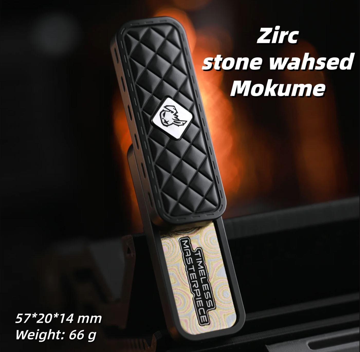 MOT EDC Fengling Zirconium Gyro Fidget Slider