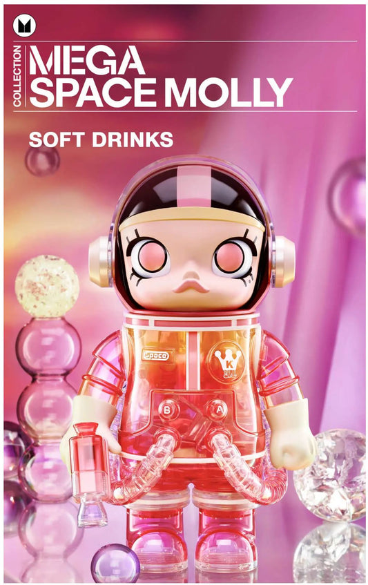 POP MART - MEGA SPACE MOLLY 400% - SOFT DRINK (BLIND BOX) - 100% AUTHENTIC from POP MART