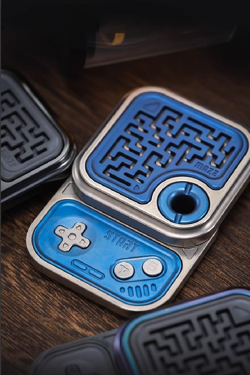 01 EDC Mechanical MAZE GAME Block Hand Push Slider | ZeroOne EDC MAZE BLOCK Haptic Hand Fidget Slider for Collection &amp; Gift