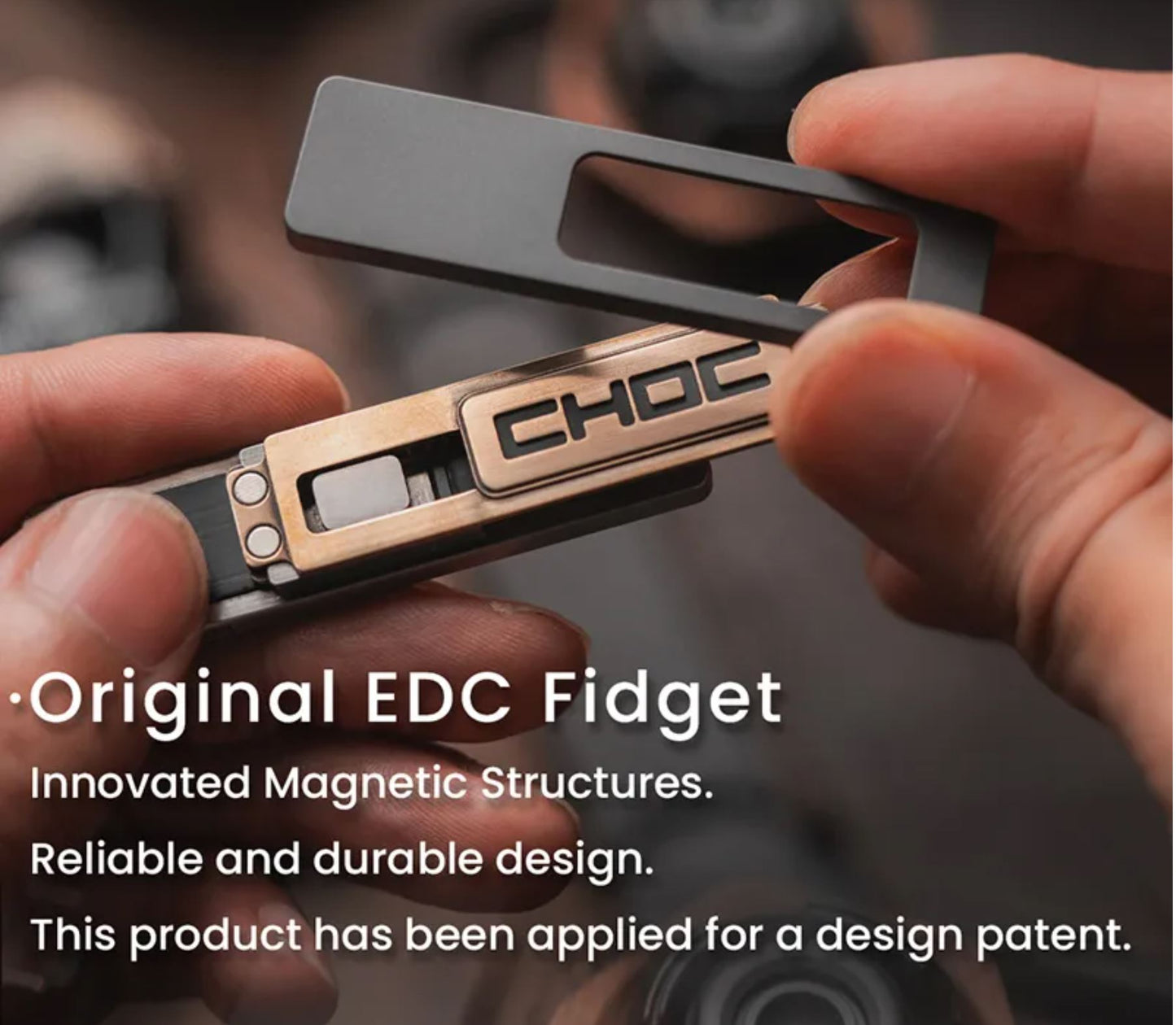 Lautie EDC Choc Mechanical Hand Fidget Slider | Lautie Choc Hand Haptic Slider EDC for Collection & Gift