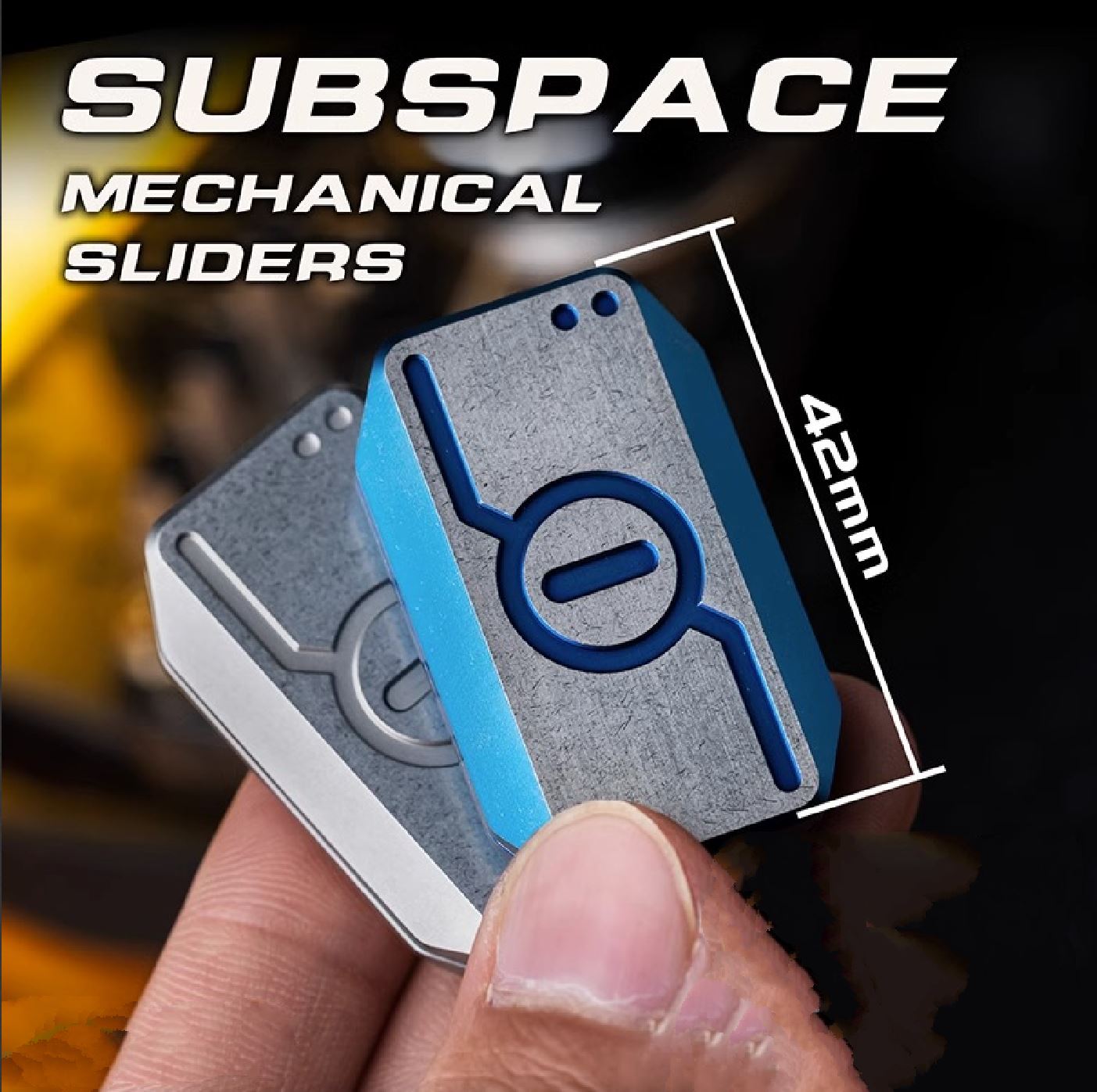 WANWU Stainless Steel Subspace Mechanical Hand Slider | Wanwu Mini G10 Subspace Mechanical EDC Hand Slider | Mini PPB Metal Slider for Collection & Gift