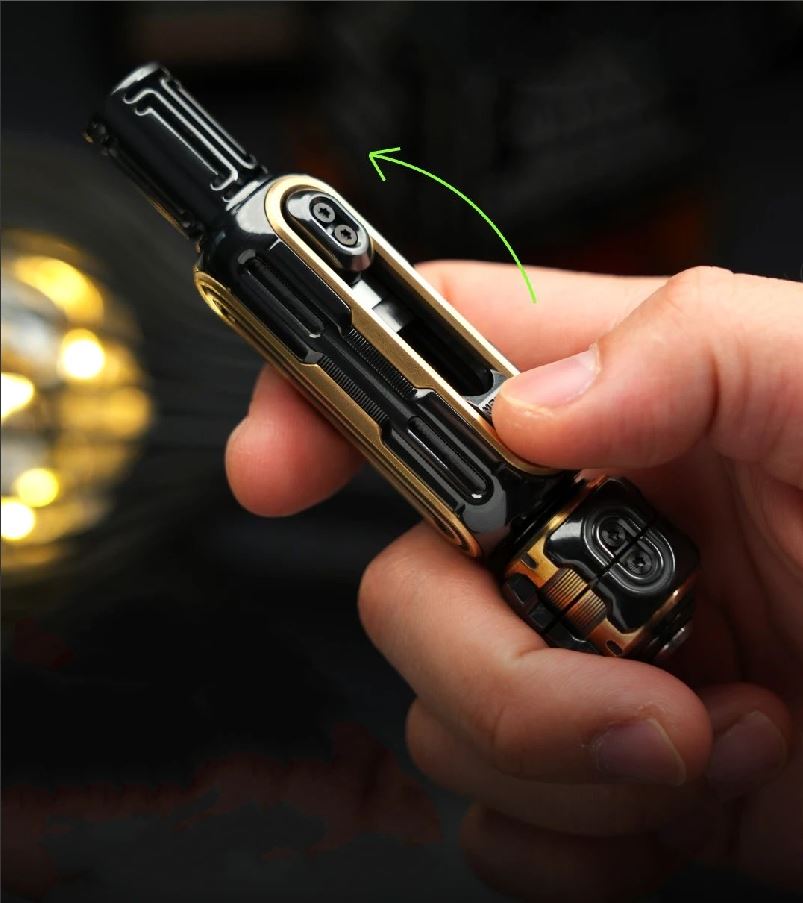New MUYI NAYICI ARTILLERY Mechanical Ratchet Push Hand Slider | MUYI ARTILLERY Hand Push Slider | MUYI Ratchet Hand Push Fidget Toys for Collection & Gift