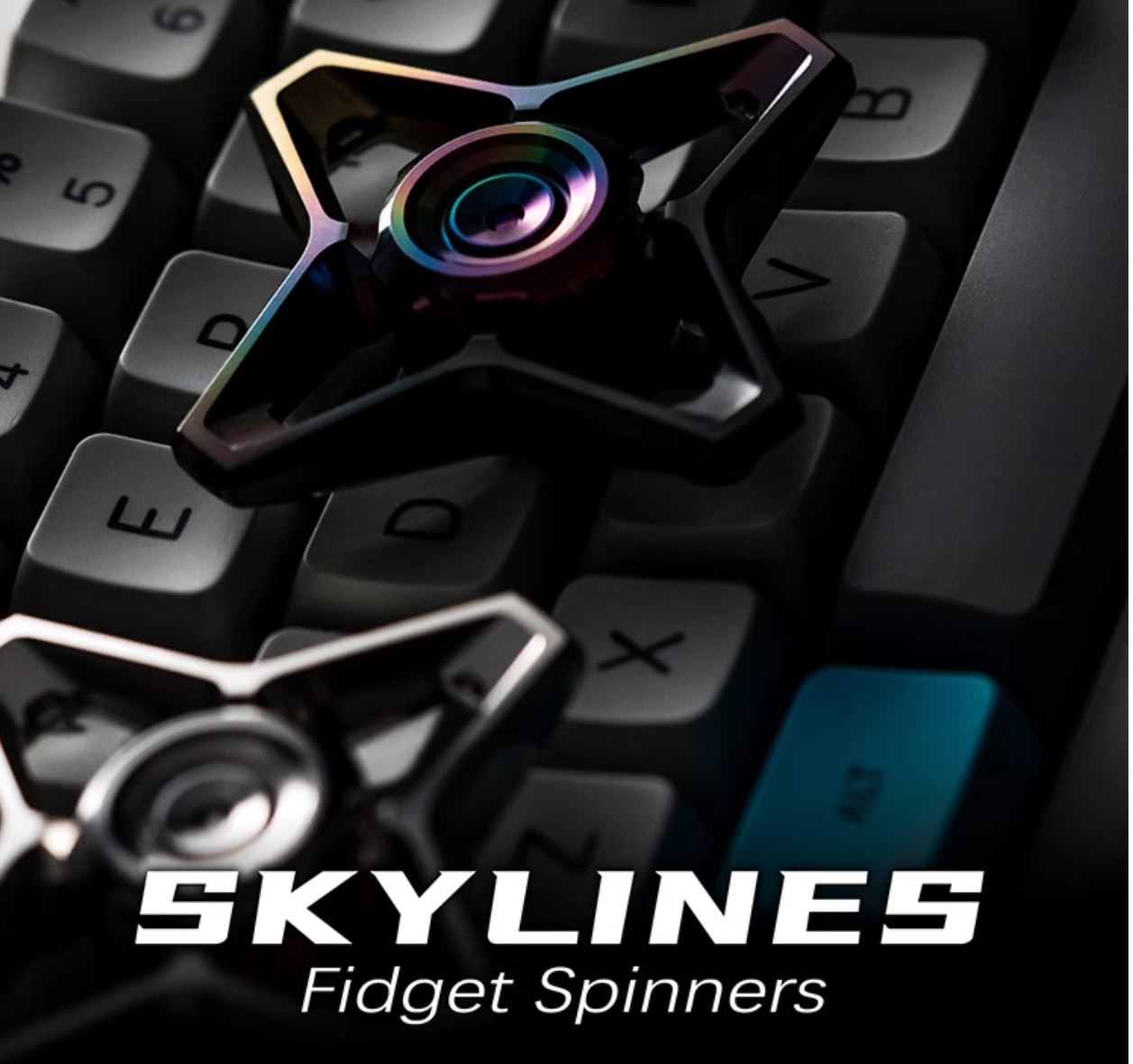 WANWU "Skyline" Hand Gyro Fidget Spinner | WANWU "Skyline" Mini EDC Hand Spinner | Mini "Skyline" Strike PPB Steel Hand Fidget for Gift &amp; Collection