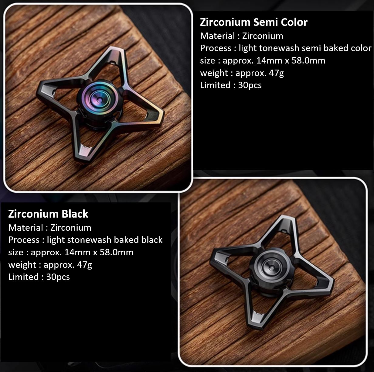 WANWU "Skyline" Hand Gyro Fidget Spinner | WANWU "Skyline" Mini EDC Hand Spinner | Mini "Skyline" Strike PPB Steel Hand Fidget for Gift &amp; Collection