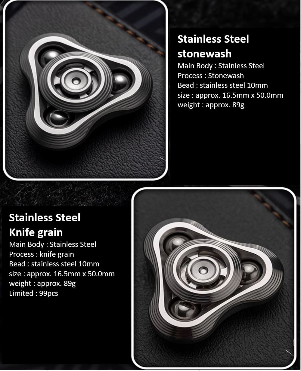 WANWU "Shockwave" Hand Gyro Fidget Spinner | WANWU "Shockwave" Mini EDC Hand Spinner | Mini "Shockwave" Strike PPB Steel Hand Fidget for Gift & Collection