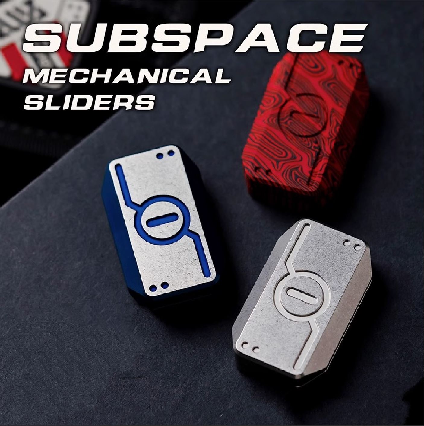 WANWU Stainless Steel Subspace Mechanical Hand Slider | Wanwu Mini G10 Subspace Mechanical EDC Hand Slider | Mini PPB Metal Slider for Collection & Gift