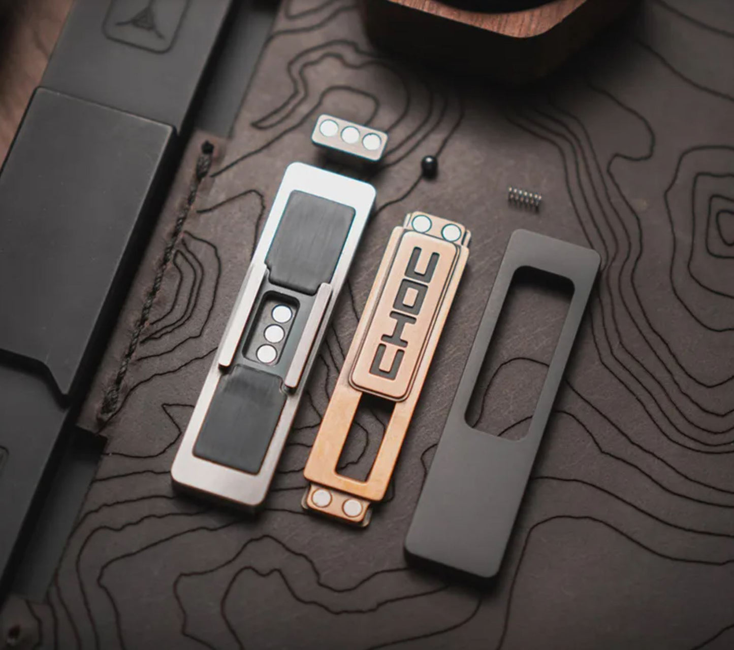 Lautie EDC Choc Mechanical Hand Fidget Slider | Lautie Choc Hand Haptic Slider EDC for Collection & Gift