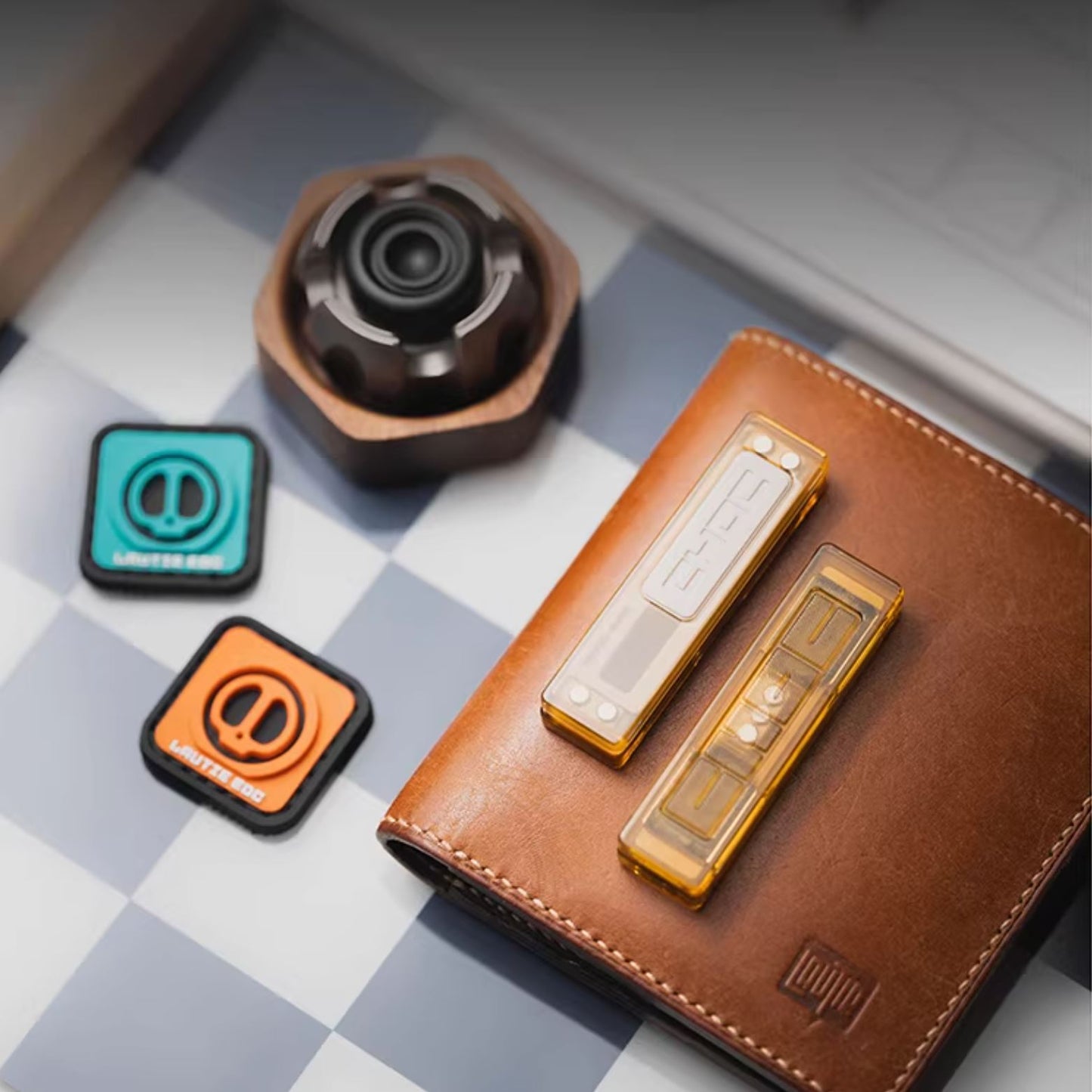 Lautie EDC Choc Mechanical Hand Fidget Slider | Lautie Choc Hand Haptic Slider EDC for Collection & Gift
