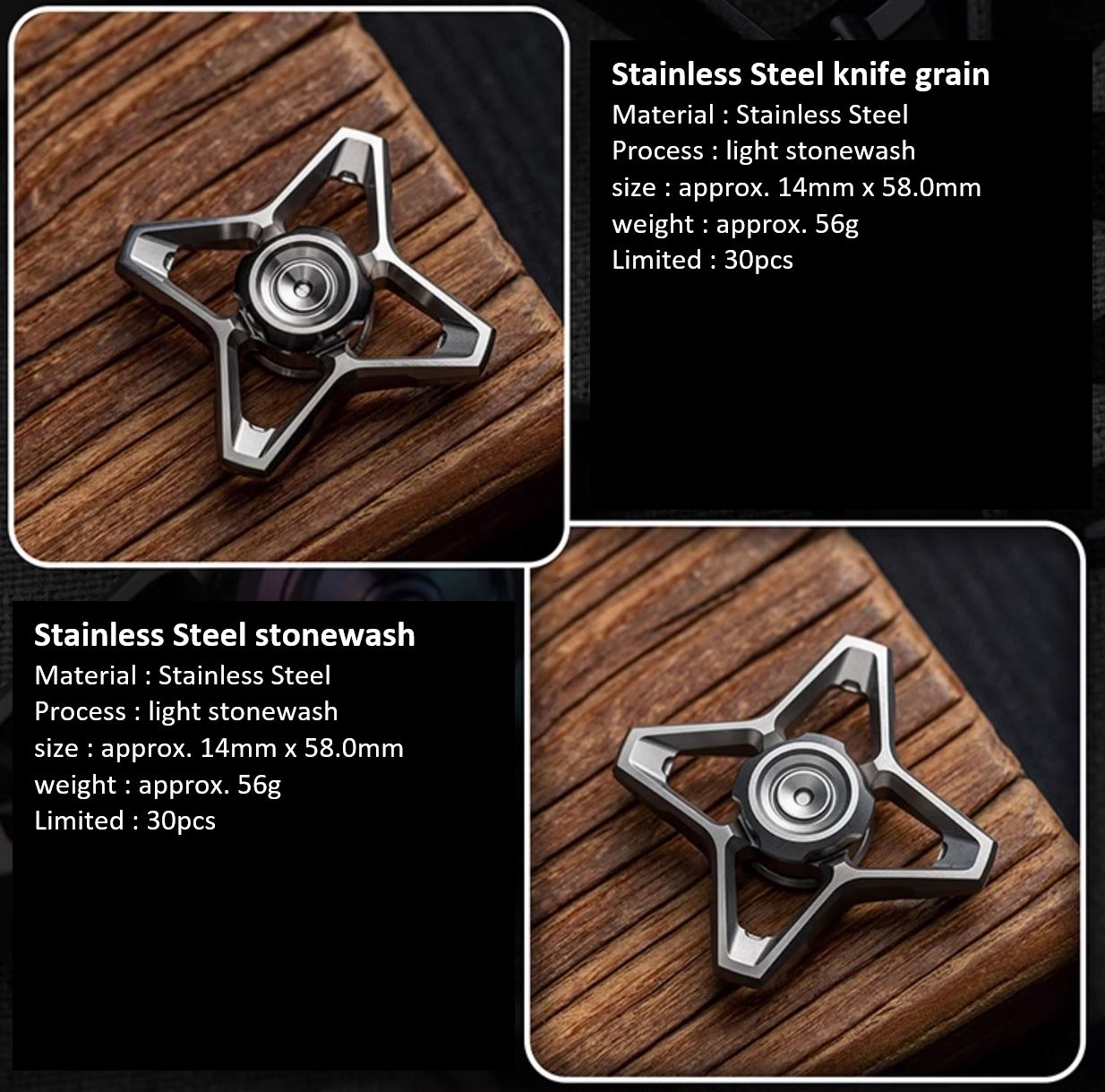 WANWU "Skyline" Hand Gyro Fidget Spinner | WANWU "Skyline" Mini EDC Hand Spinner | Mini "Skyline" Strike PPB Steel Hand Fidget for Gift &amp; Collection