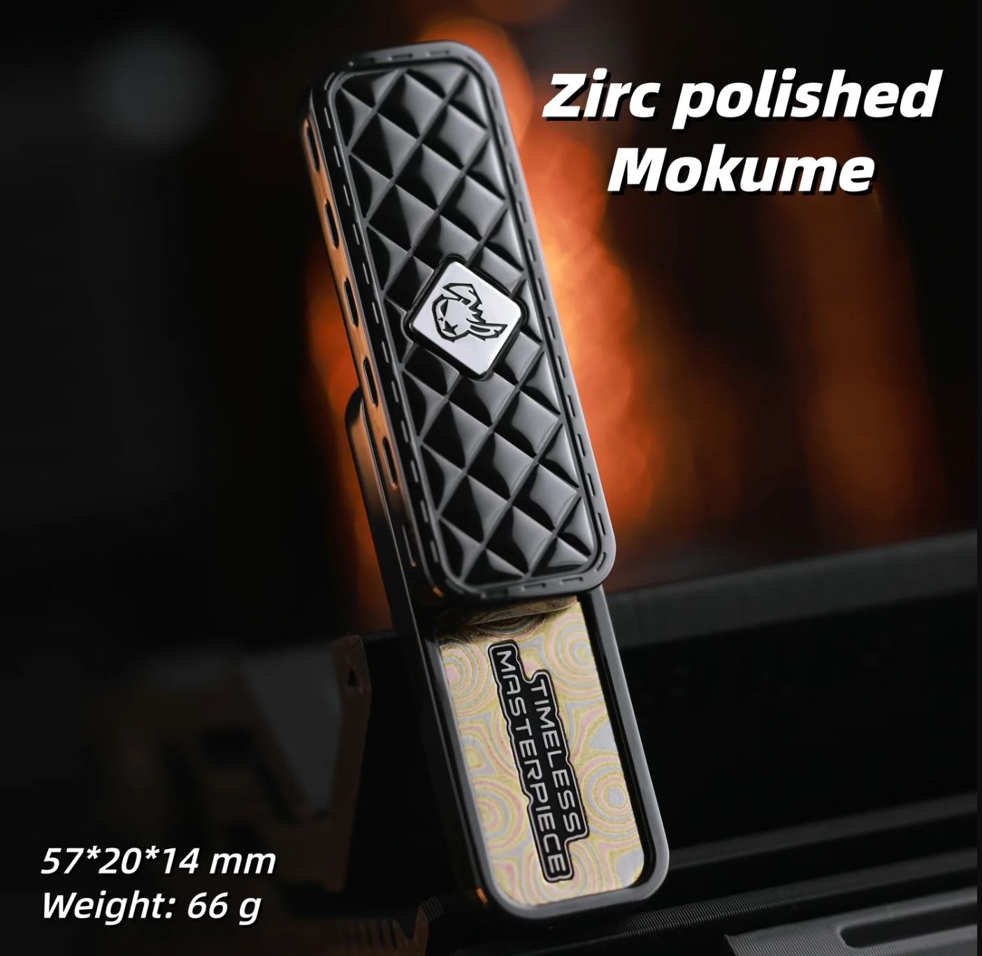 MOT EDC Fengling Zirconium Gyro Fidget Slider