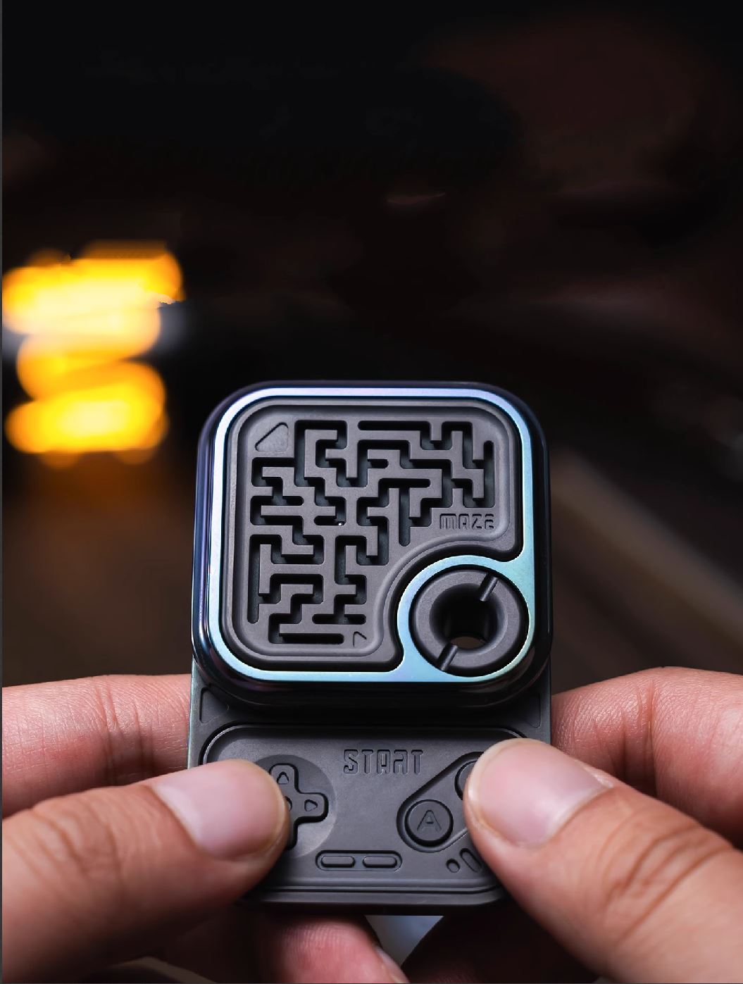 01 EDC Mechanical MAZE GAME Block Hand Push Slider | ZeroOne EDC MAZE BLOCK Haptic Hand Fidget Slider for Collection &amp; Gift