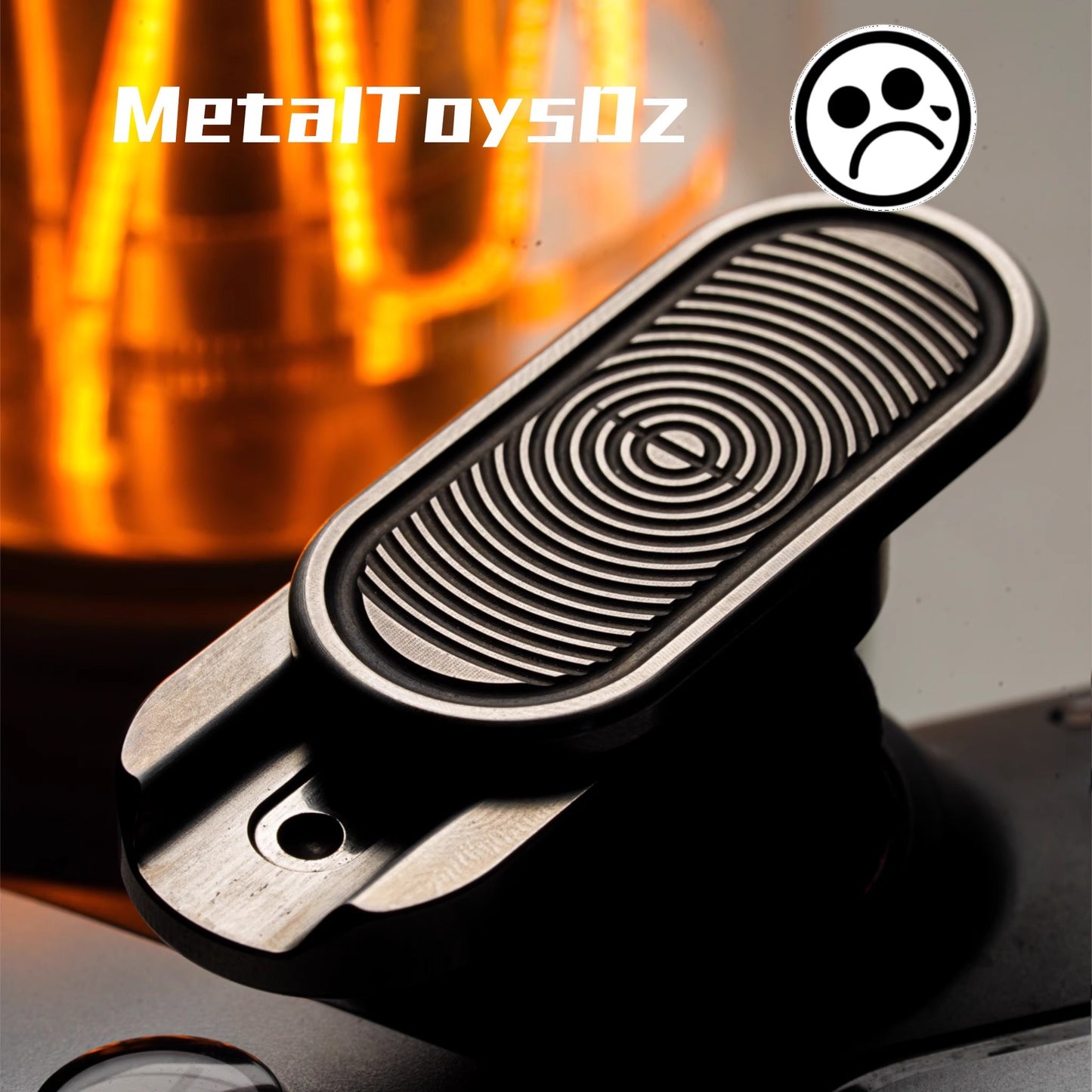 Metal Toys Dz Top-F Stainless Steel Mechanical Hand Push Slider | Metal Toys Dz Top-F Brass EDC Hand Slider | Top-F Metal Fidget for Gift & Collection