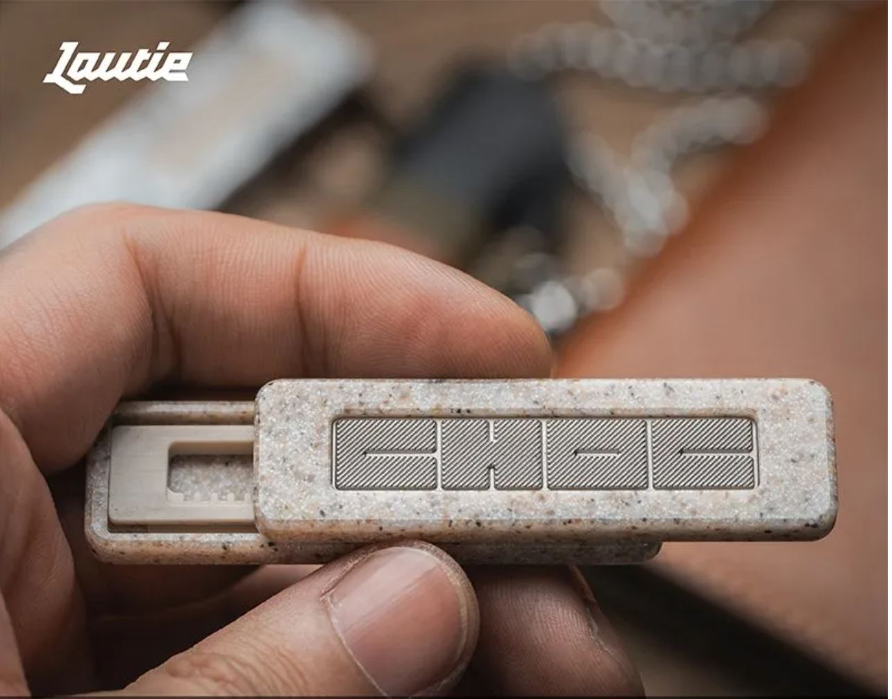 Lautie Choc Corian Mechanical EDC Hand Haptic Fidget Slider for Collection & Gift