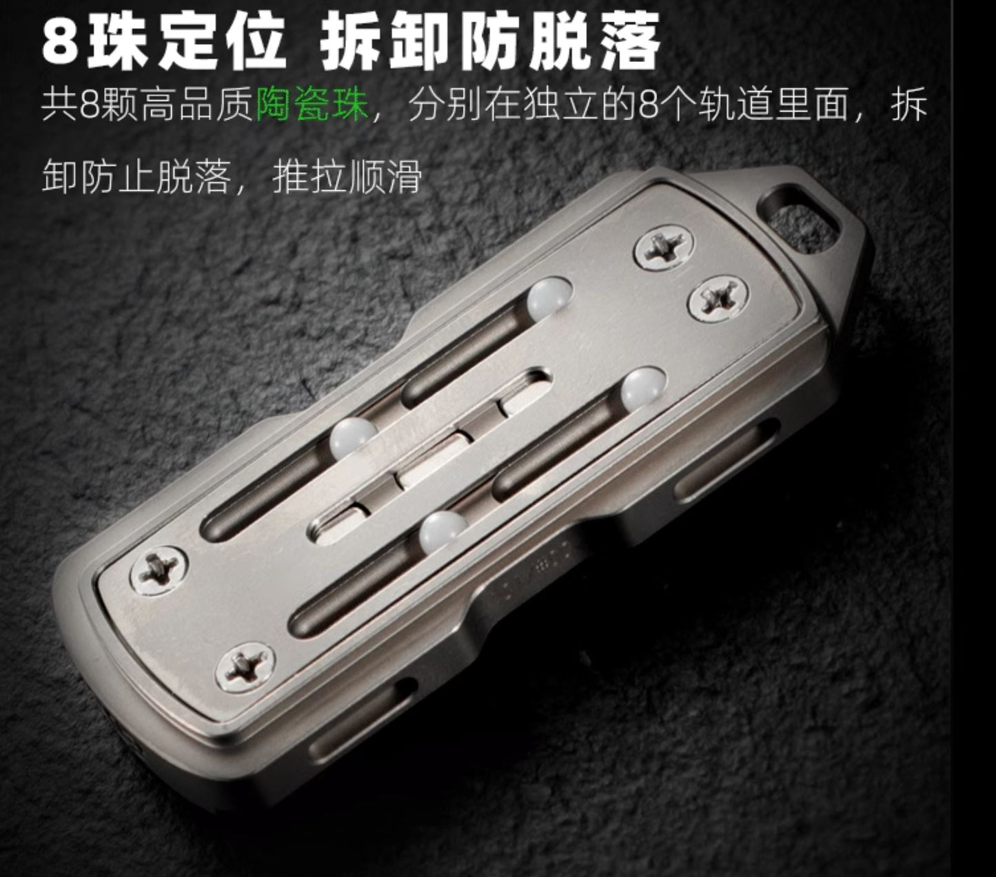 New FEGVE 101 Series Titanium TC4 Three Layer Hand  Haptic Push Slider | New FEGVE  Fidget Toy Hand Push PPB Decompression| FEGVE EDC Push Slider for Gift & Collection