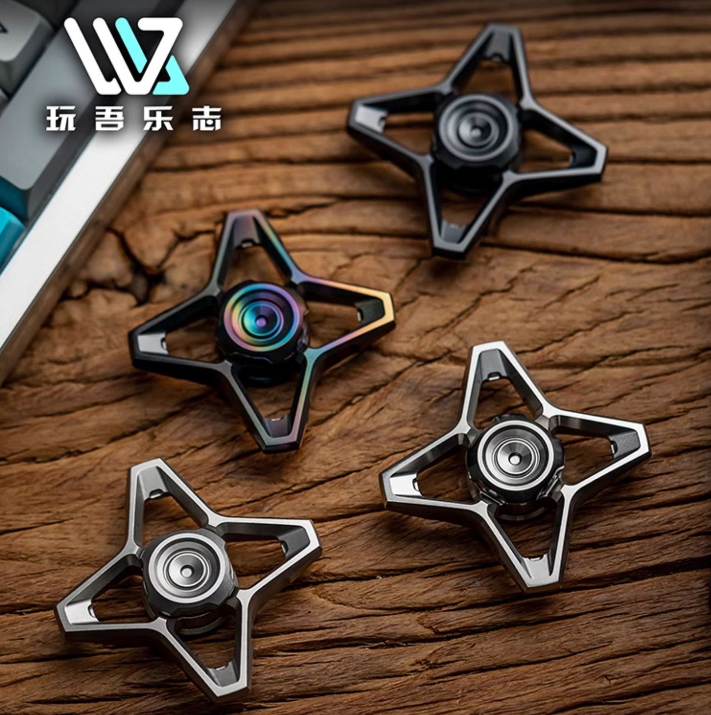 WANWU "Skyline" Hand Gyro Fidget Spinner | WANWU "Skyline" Mini EDC Hand Spinner | Mini "Skyline" Strike PPB Steel Hand Fidget for Gift &amp; Collection
