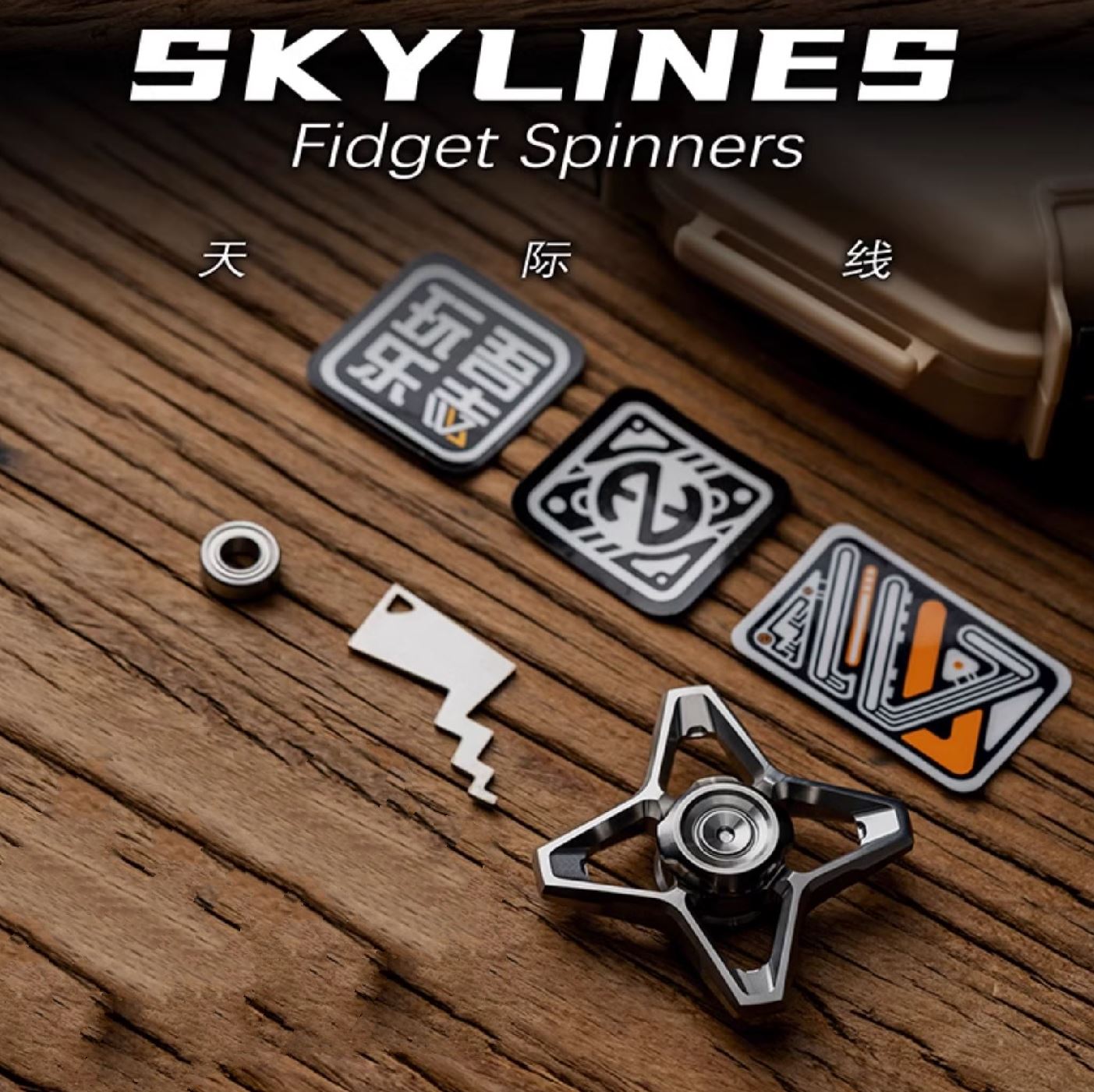 WANWU "Skyline" Hand Gyro Fidget Spinner | WANWU "Skyline" Mini EDC Hand Spinner | Mini "Skyline" Strike PPB Steel Hand Fidget for Gift &amp; Collection