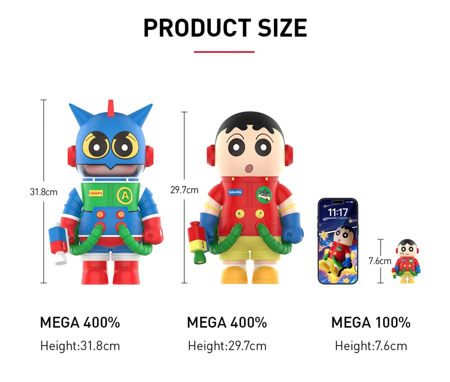 POP MART - MEGA SAPCE MOLLY 400% - Crayon Shinchan - 100% Authentic from POP MART