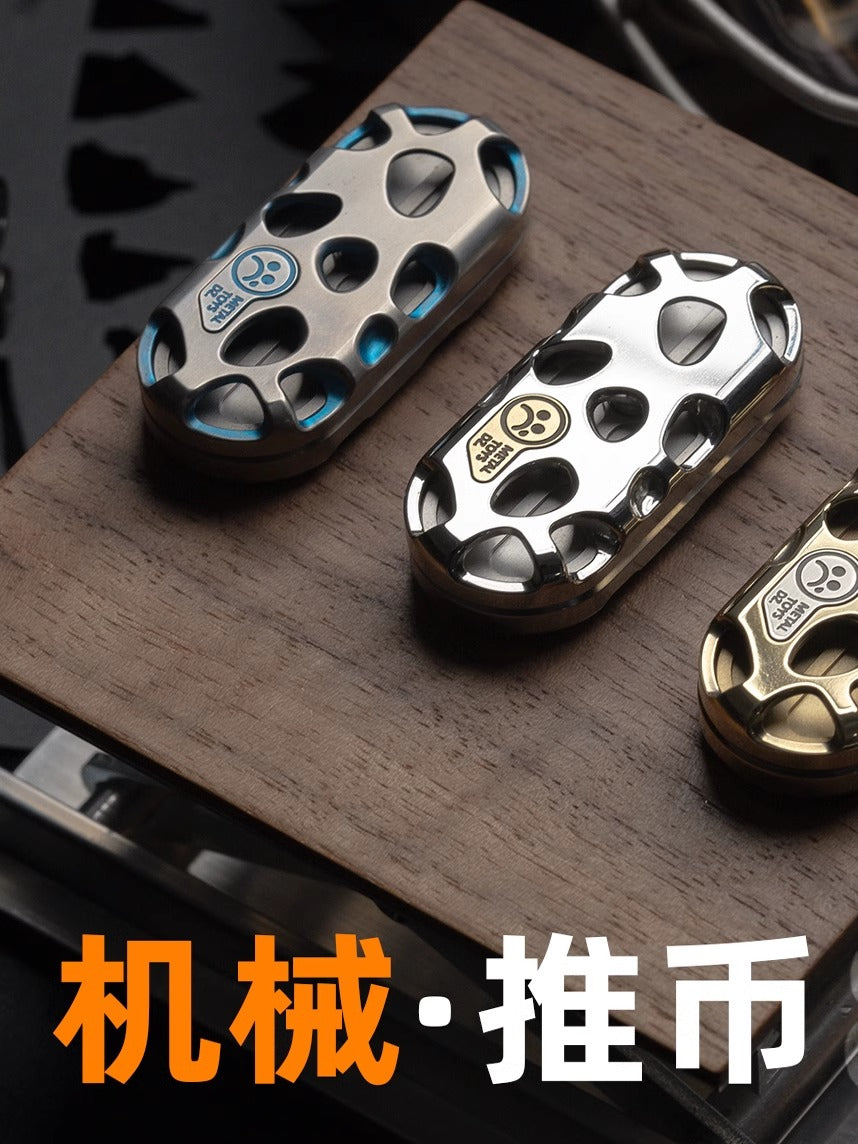 Metal Toys Dz Top-B "KONG" Hand Push Haptic Slider | Dz Top-B "KONG" EDC Hand Haptic Push Slider Push Pop Fidget Toys | Metal Fidget Push Pop Toys Anti-Stress Autism ADHD Hand Slider for Gift