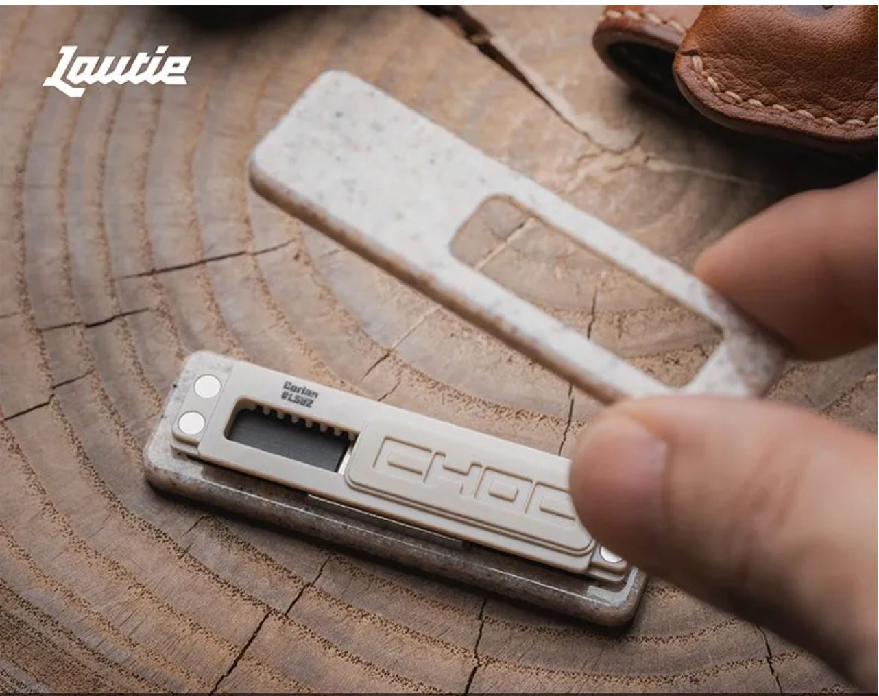 Lautie Choc Corian Mechanical EDC Hand Haptic Fidget Slider for Collection & Gift