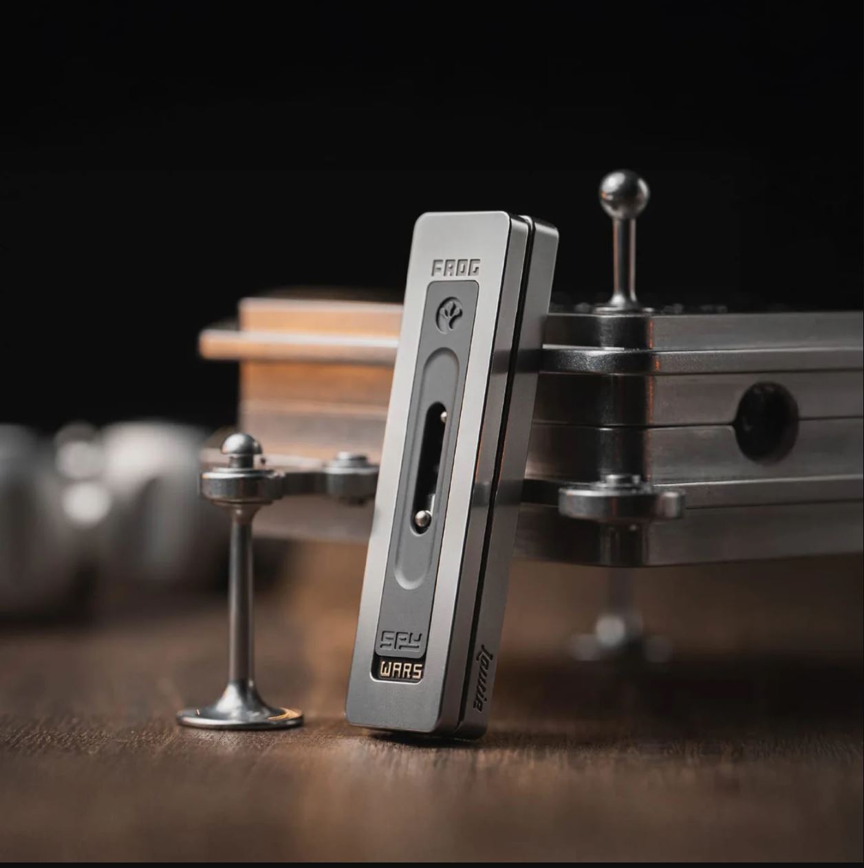 LAUTIE “Frog” Mechanical Fidget Slider | Lautie "Frog" Hand Haptic Slider EDC for Collection & Gift