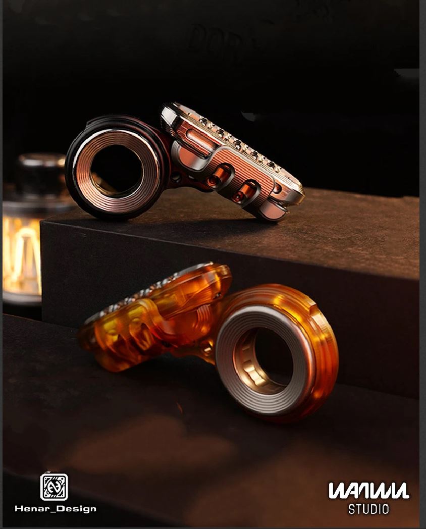 New WANWU EXOSKELETON Zirconium Mechanical Magnetic Hand Haptic Push Slider | New Zirconium EXOSKELETON EDC PEI Hand Push Slider | WANWU EXOSKELETON PPB Fidget Toys for Collection & Gift