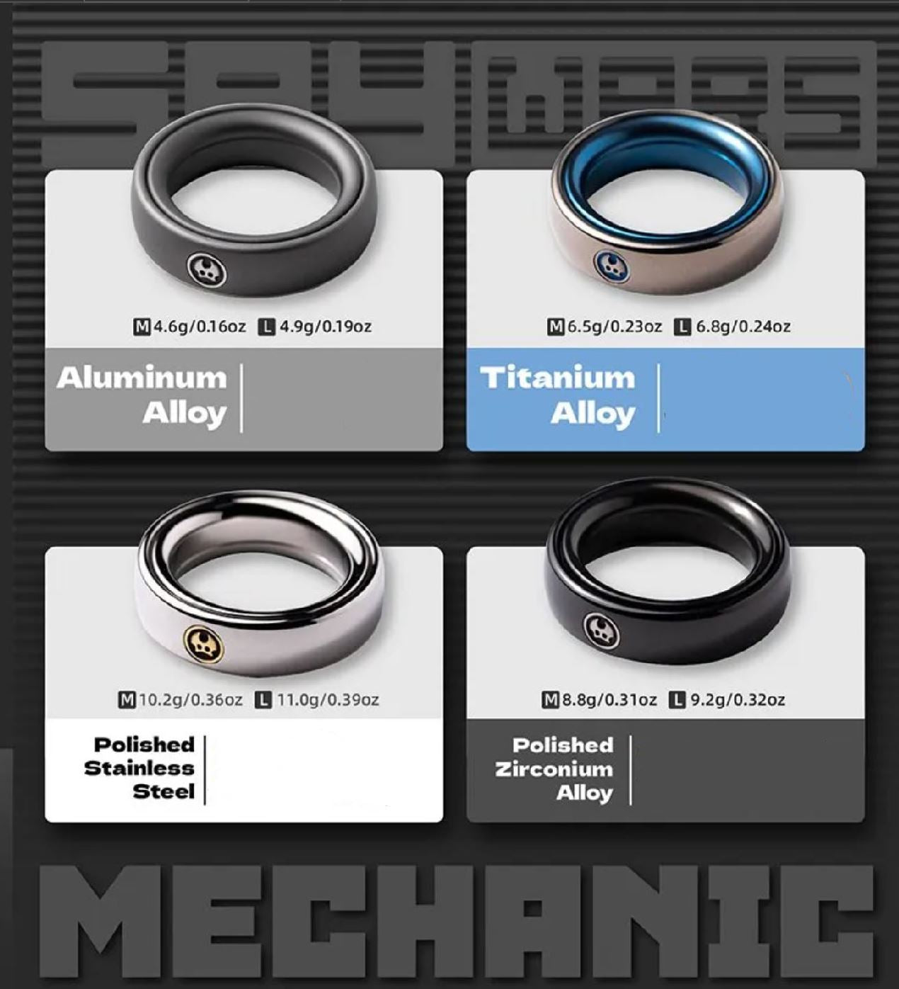 New Launching Lautie SpyWar Mechanic I - Slim Fidget Ring for Collection & Gift