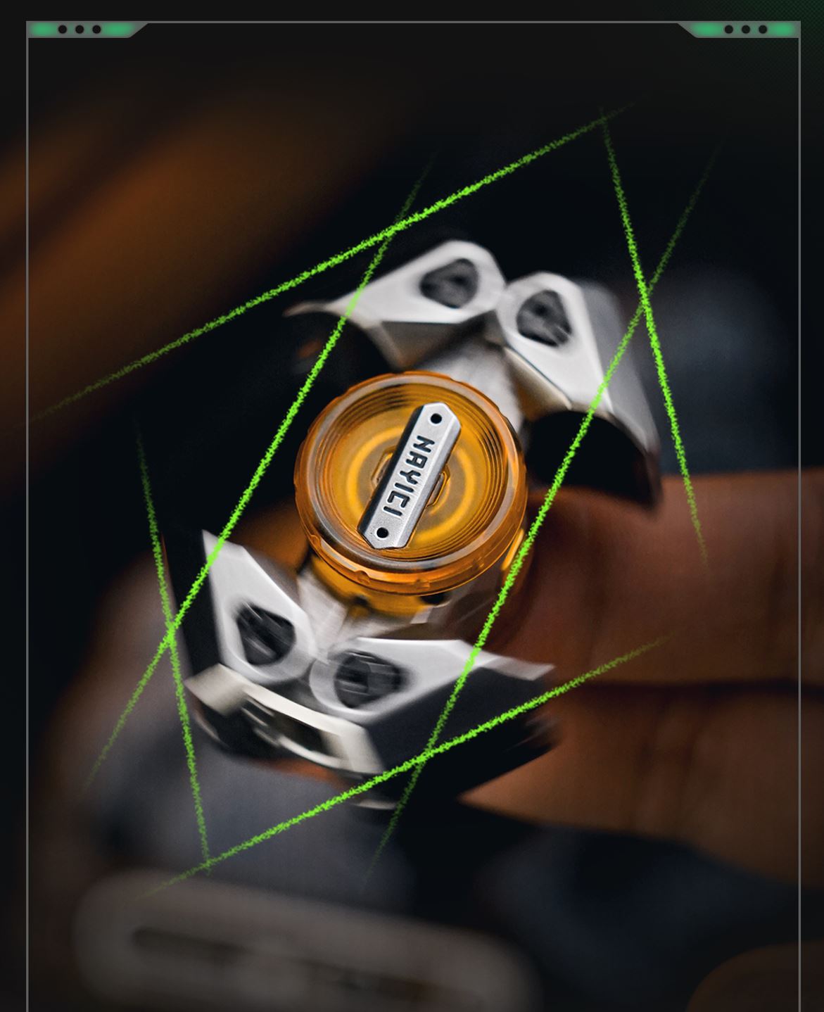 NAYICI Bone Breaker Gyro Fidget Spinner for Gift & Collection