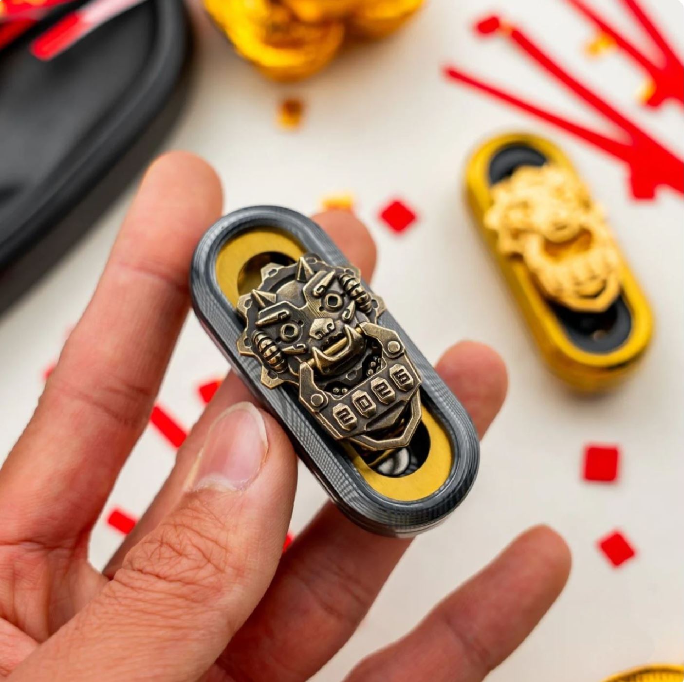 WANWU Popping "Cyber Jiaotu" 2026 Chinese Lunar New Year Special Edition Hand Fidget Haptic Push Slider