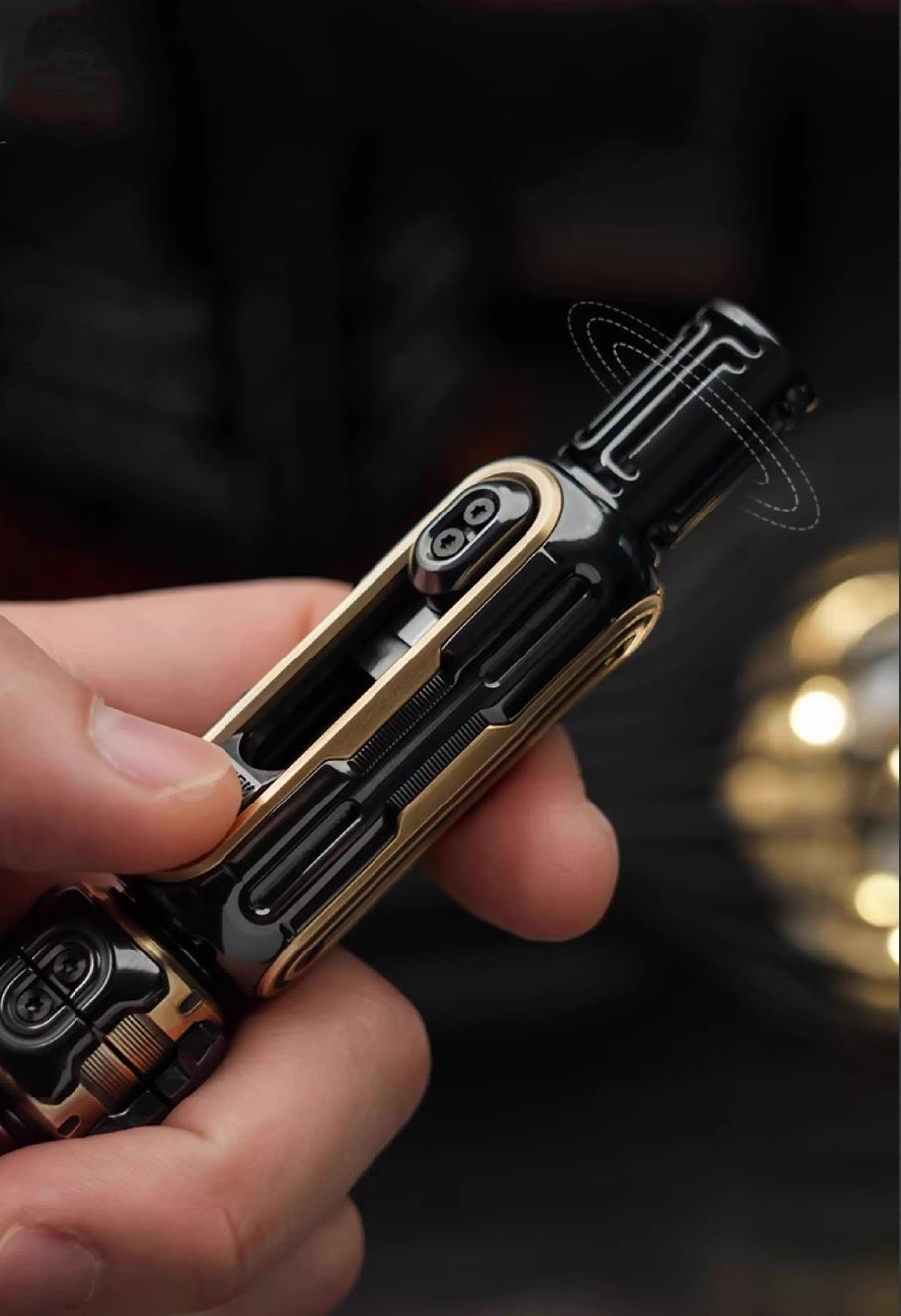 New MUYI NAYICI ARTILLERY Mechanical Ratchet Push Hand Slider | MUYI ARTILLERY Hand Push Slider | MUYI Ratchet Hand Push Fidget Toys for Collection & Gift