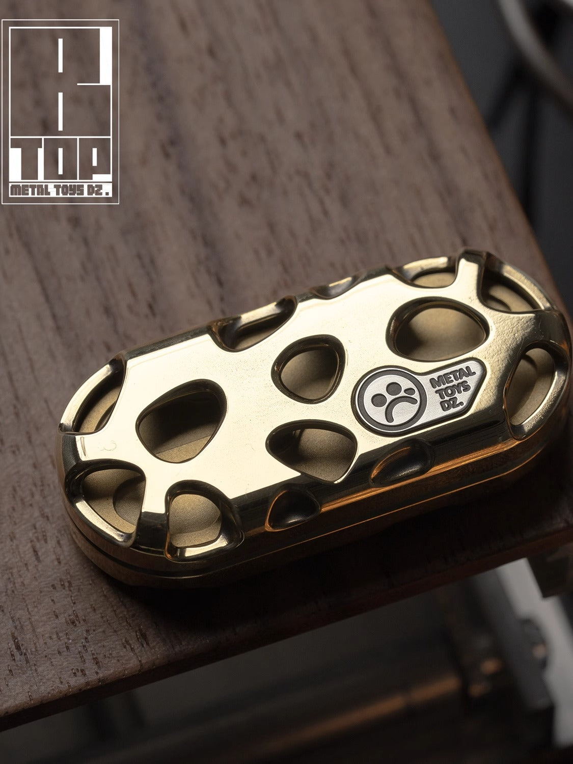 Metal Toys Dz Top-B "KONG" Hand Push Haptic Slider | Dz Top-B "KONG" EDC Hand Haptic Push Slider Push Pop Fidget Toys | Metal Fidget Push Pop Toys Anti-Stress Autism ADHD Hand Slider for Gift