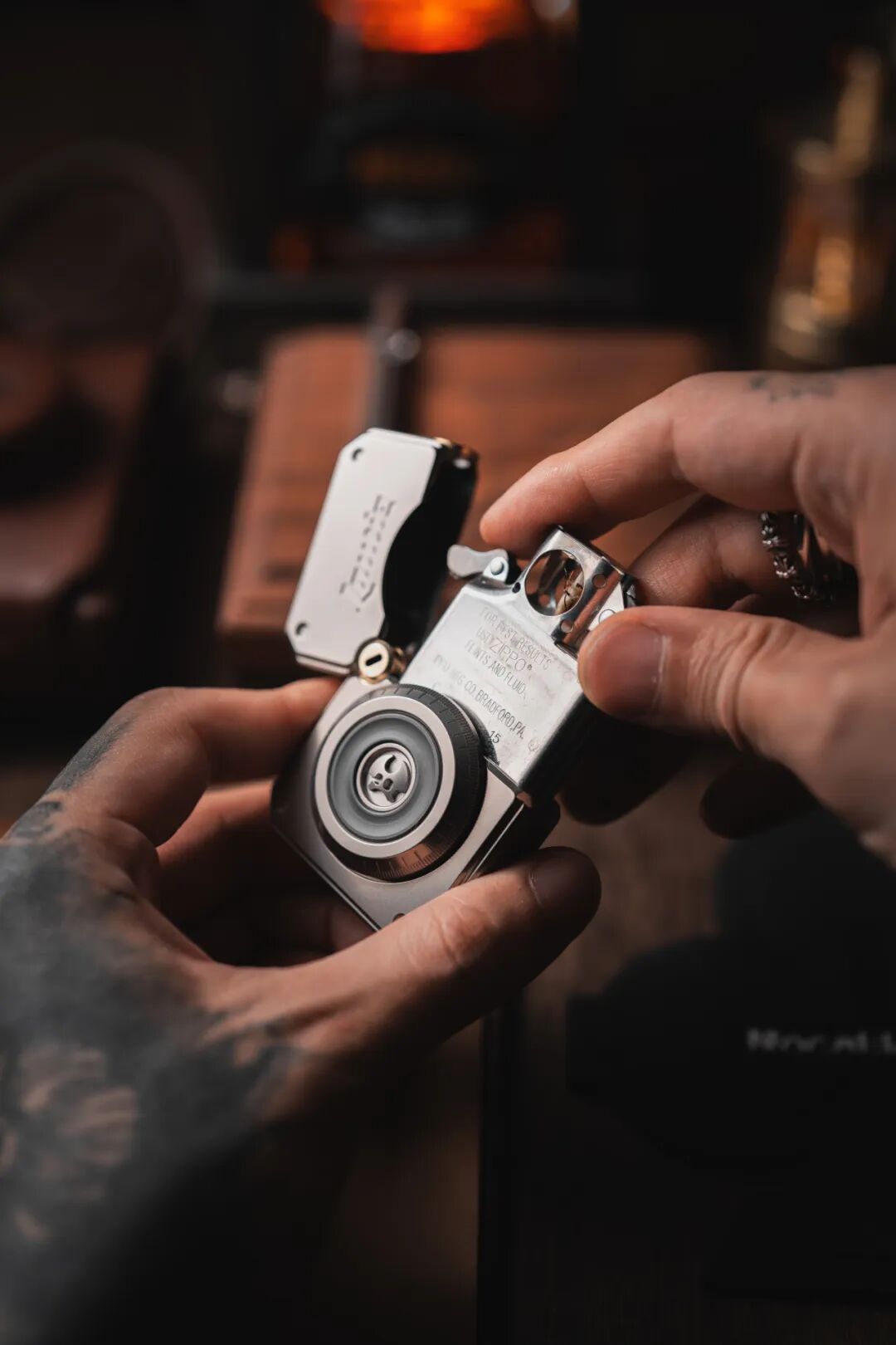 New Lautie 2099 Series Lotto Titanium Lighter Box Gyro Fidget Slider Spinner for Collection & Gift