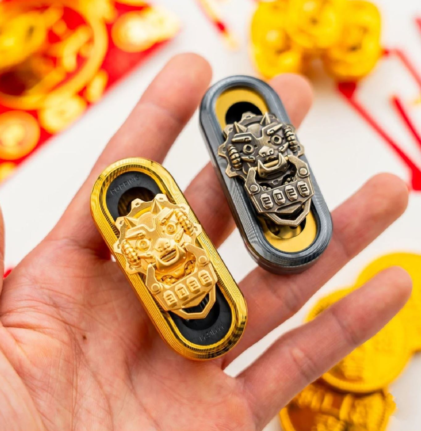 WANWU Popping "Cyber Jiaotu" 2026 Chinese Lunar New Year Special Edition Hand Fidget Haptic Push Slider