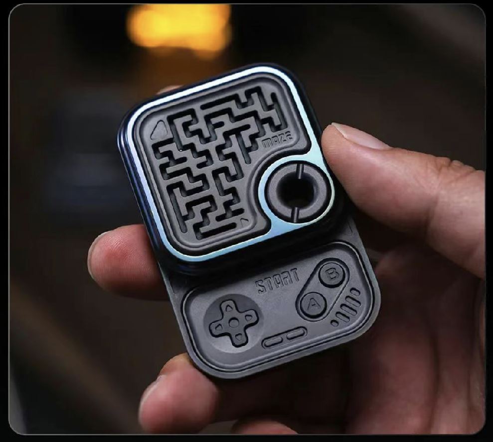 01 EDC Mechanical MAZE GAME Block Hand Push Slider | ZeroOne EDC MAZE BLOCK Haptic Hand Fidget Slider for Collection &amp; Gift