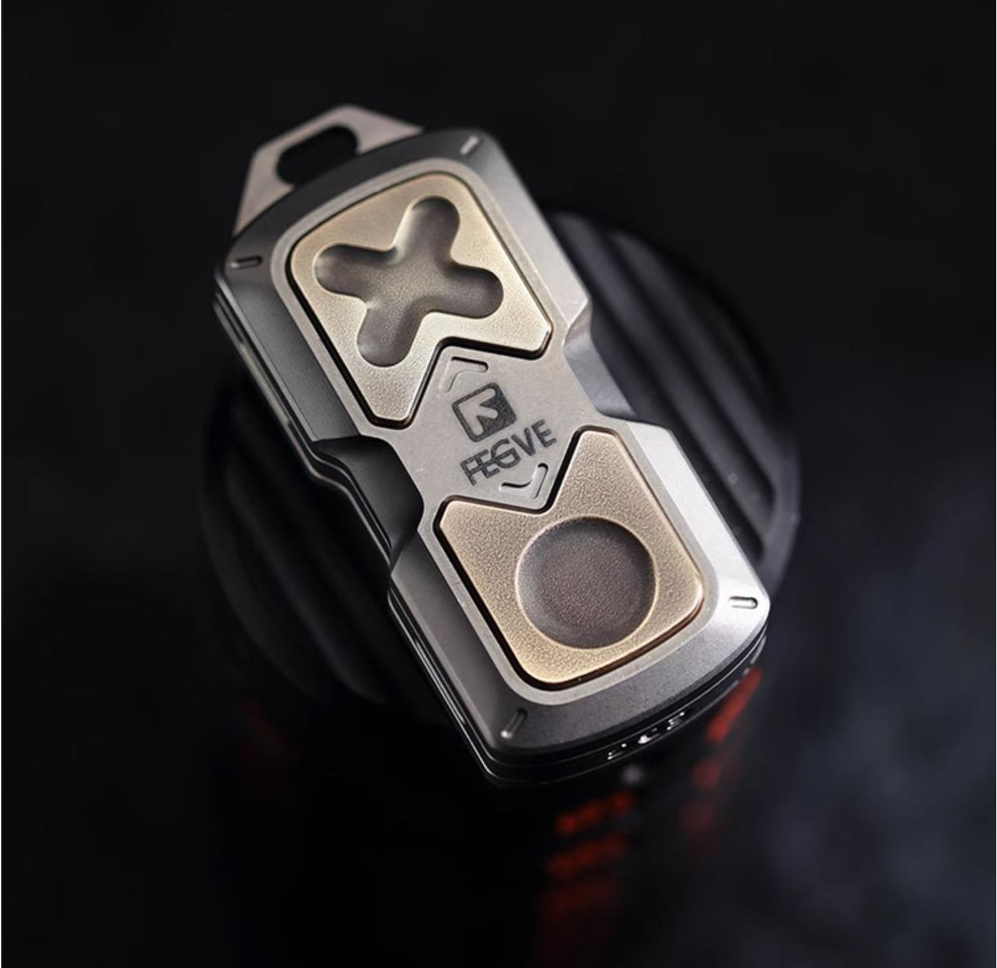 New FEGVE 101 Series Titanium TC4 Three Layer Hand  Haptic Push Slider | New FEGVE  Fidget Toy Hand Push PPB Decompression| FEGVE EDC Push Slider for Gift & Collection