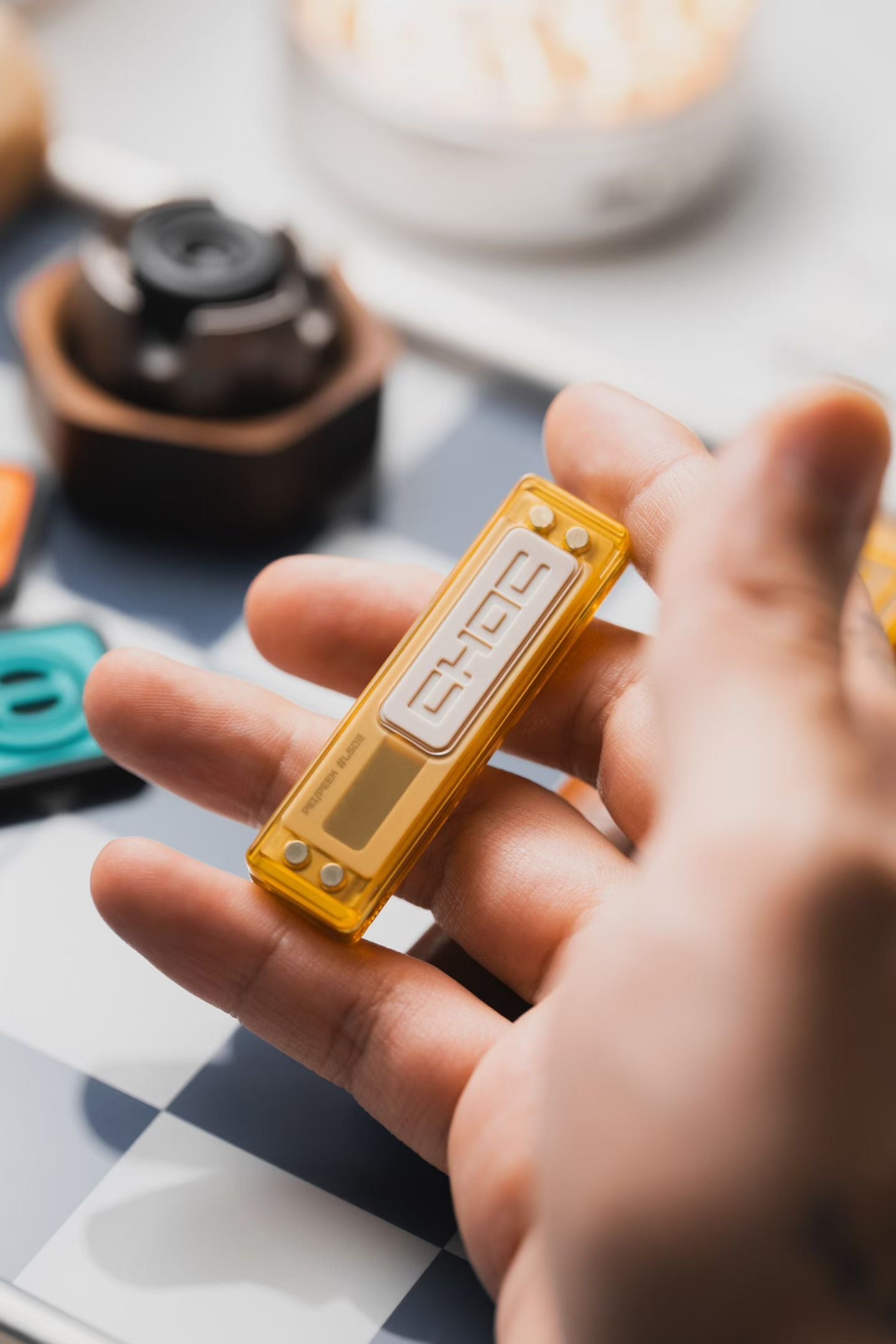 Lautie EDC Choc Mechanical Hand Fidget Slider | Lautie Choc Hand Haptic Slider EDC for Collection & Gift