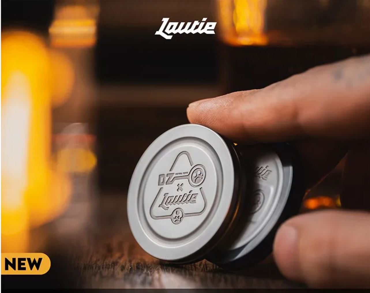 Lautie x Metal Toys DZ "ShowHand" Mechanical Coin Shape EDC PPB Fidget Hand Slider for Gift & Collection