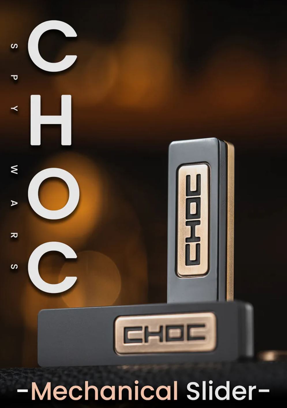 Lautie EDC Choc Mechanical Hand Fidget Slider | Lautie Choc Hand Haptic Slider EDC for Collection & Gift