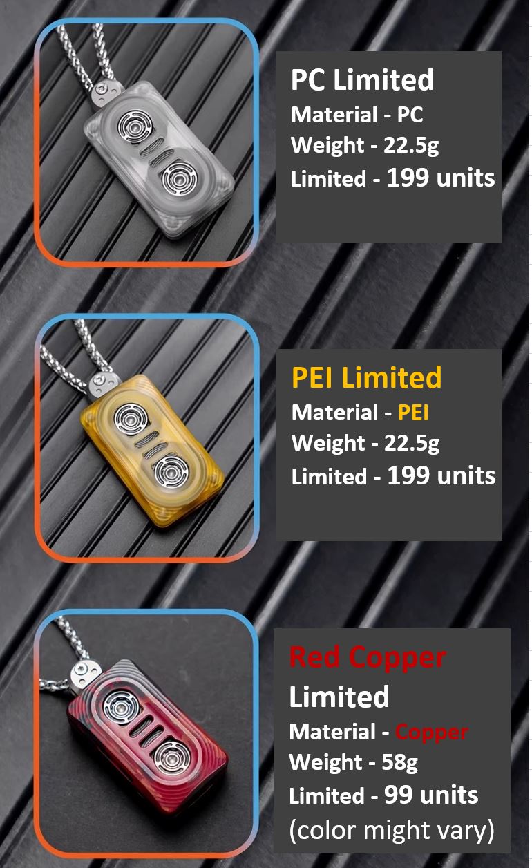 New EDCELL "TAPE DRIVE" PEI_PC_Copper Hand Push Fidget Slider for Collection & Gift