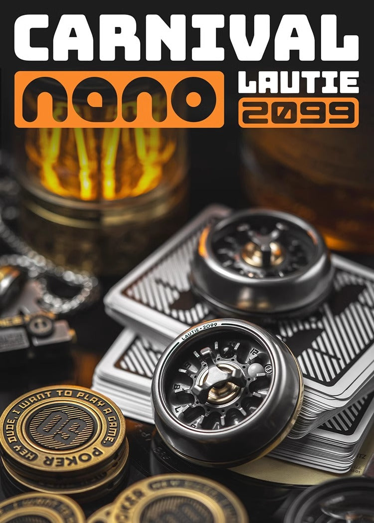 Lautie 2099 Series Nano Carnival Lucky Turn Table Hand Gyro Spinner | Lautie Nano Carnival Lucky Turn Table Hand Gyro Fidget for Collection and Gift