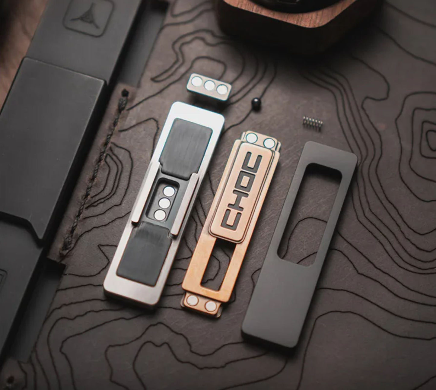 Lautie EDC Choc Mechanical Hand Fidget Slider | Lautie Choc Hand Haptic Slider EDC for Collection & Gift