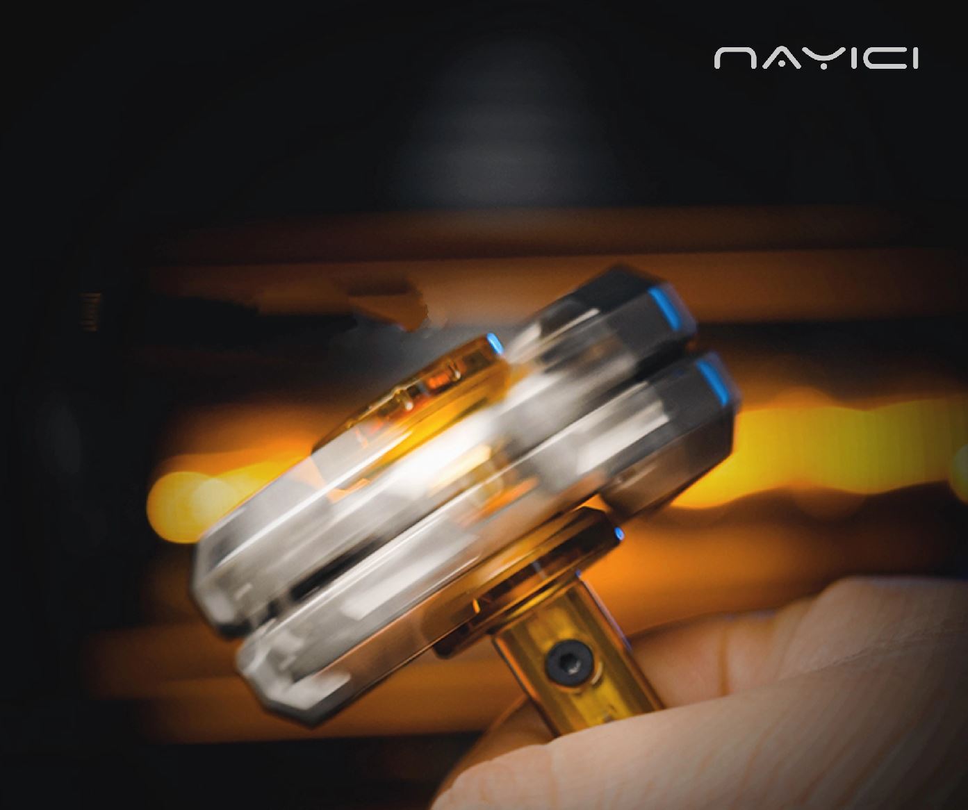 NAYICI Bone Breaker Gyro Fidget Spinner for Gift & Collection