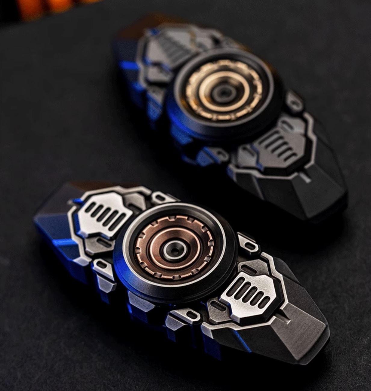 WANWU Courier Mini Robot Stainless Steel Hand Gyro Fidget Spinner | WANWU Courier Mini Robot EDC Hand Spinner | Mini Robot Courier PPB Steel Hand Fidget for Gift & Collection