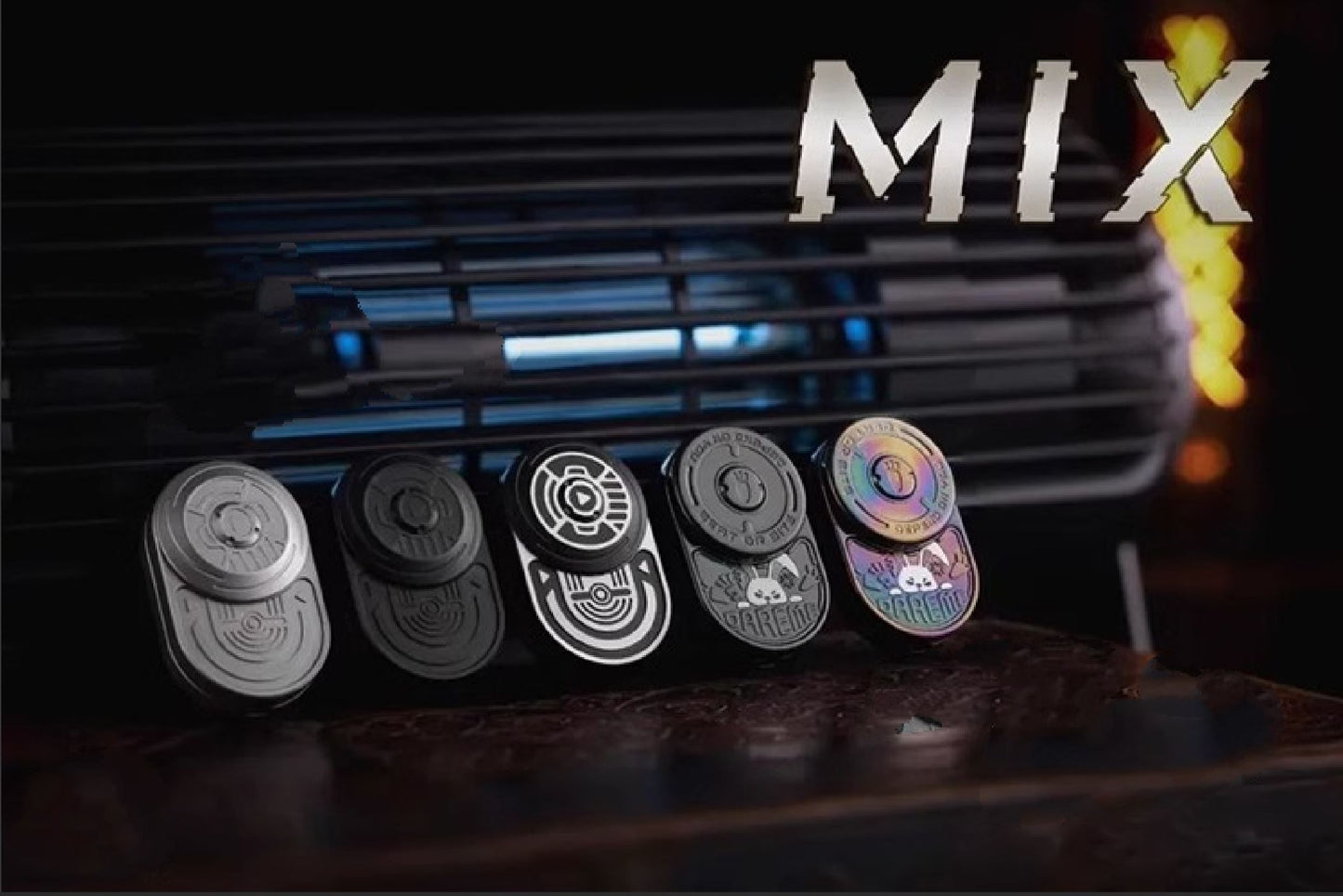 New MOT MIX Rhythm EDC Zirconium Rabbit - Zelda Hand Push Slider | New MOT MIX Rhythm EDC Zelda Hand Fidget Toys | New MOT EDC PPB Rabbit Hand Push Slider for Gift & Collection.