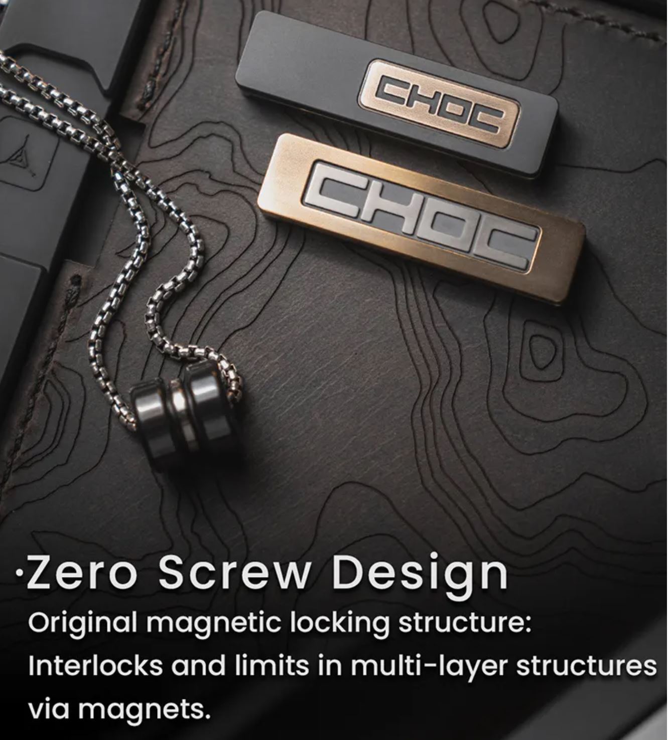 Lautie EDC Choc Mechanical Hand Fidget Slider | Lautie Choc Hand Haptic Slider EDC for Collection & Gift