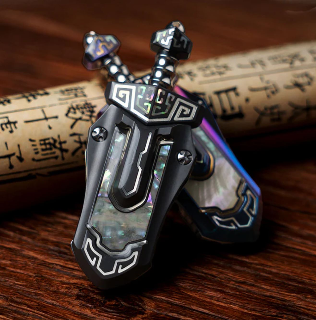 New 2026 WANWU "Taia" Sword Hand Haptic Special Material Zirconium crystal Push Slider