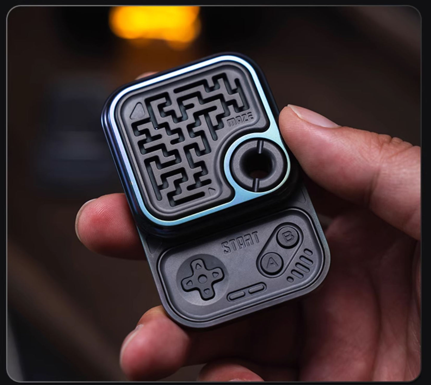 01 EDC Mechanical MAZE GAME Block Hand Push Slider | ZeroOne EDC MAZE BLOCK Haptic Hand Fidget Slider for Collection &amp; Gift