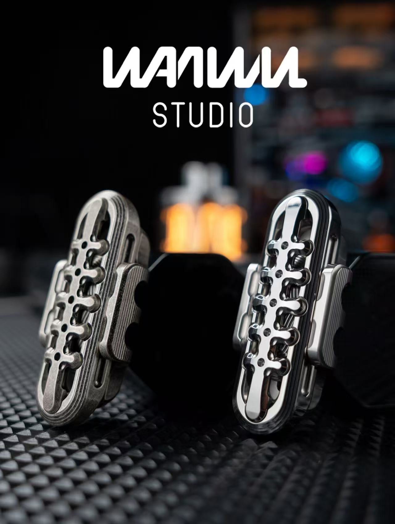 Pre Owned WANWU EDC Stainless Steel Exoskeleton Fidget Slider for Collection & Gift