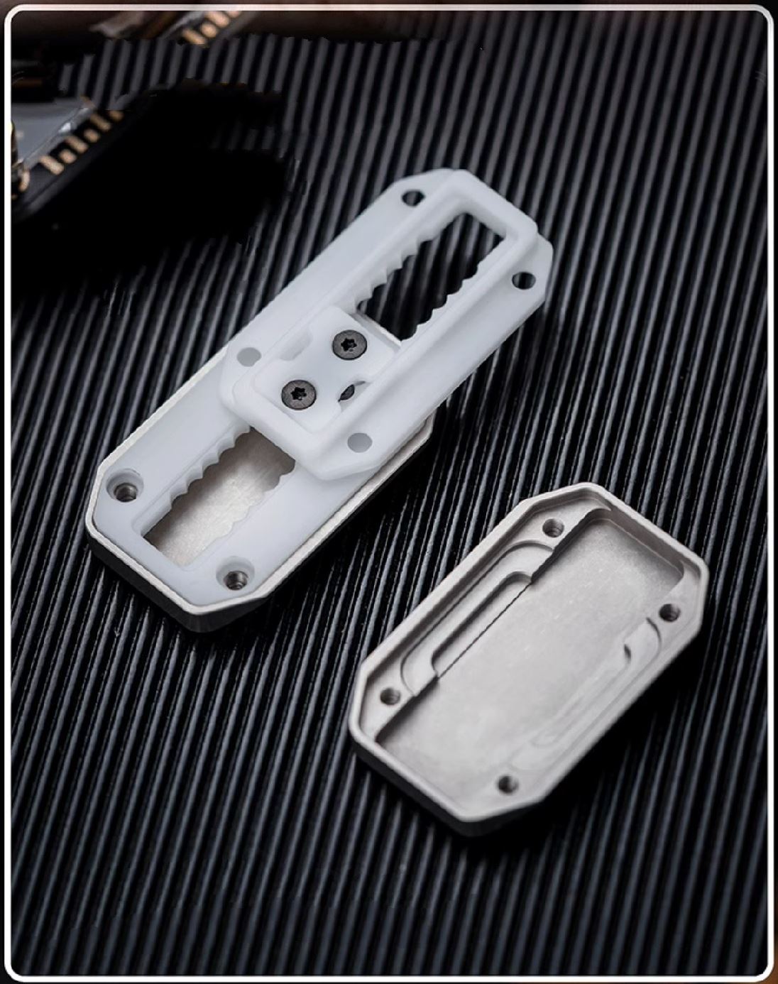 WANWU Stainless Steel Subspace Mechanical Hand Slider | Wanwu Mini G10 Subspace Mechanical EDC Hand Slider | Mini PPB Metal Slider for Collection & Gift